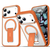 Matte Clear Magnetic Folding Stand Phone Case